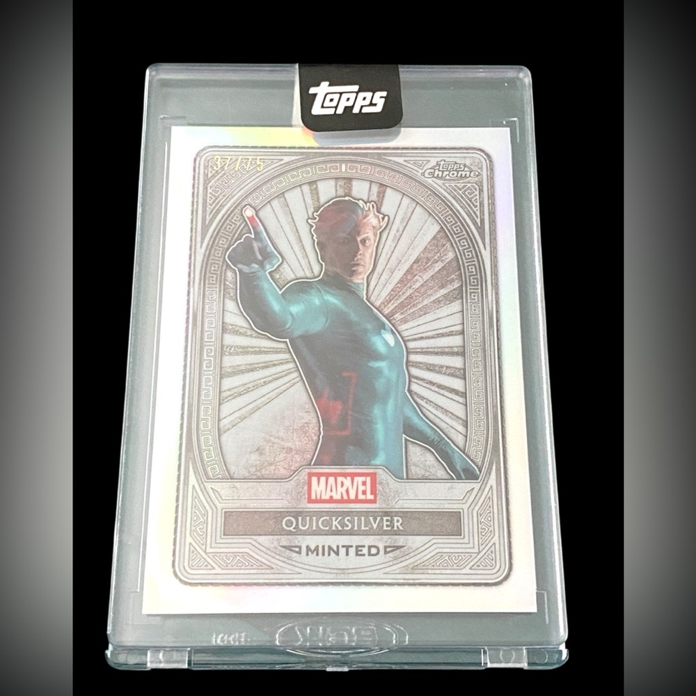 2025 Topps Mint Marvel Trading Card Quicksilver SILVER Encased 37/75